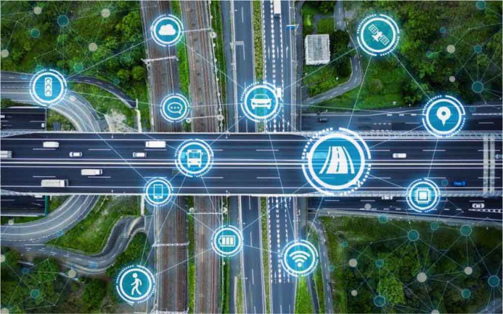 Schematic of how to connect cars to control traffic flow