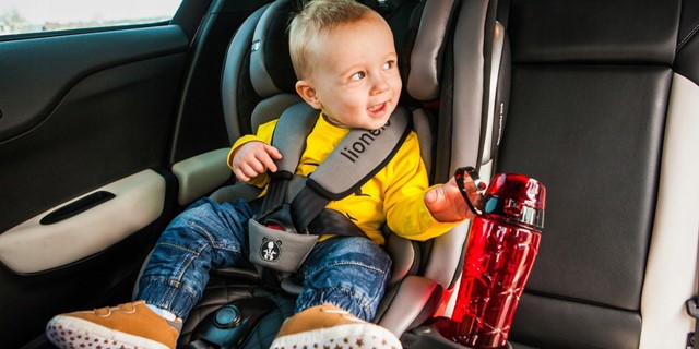 Child safety seat in the car